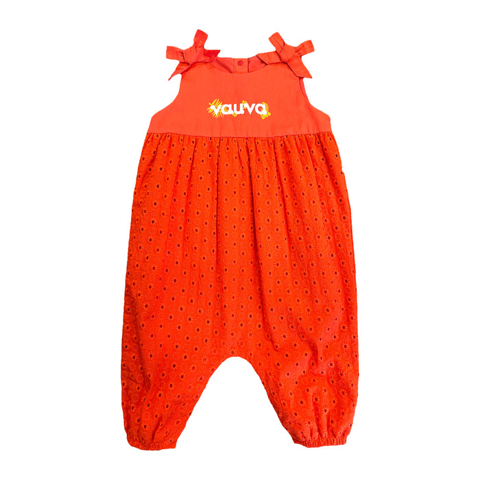Vauva SS23 Safari - Baby Girls Cotton Sleeveless Romper-product image front