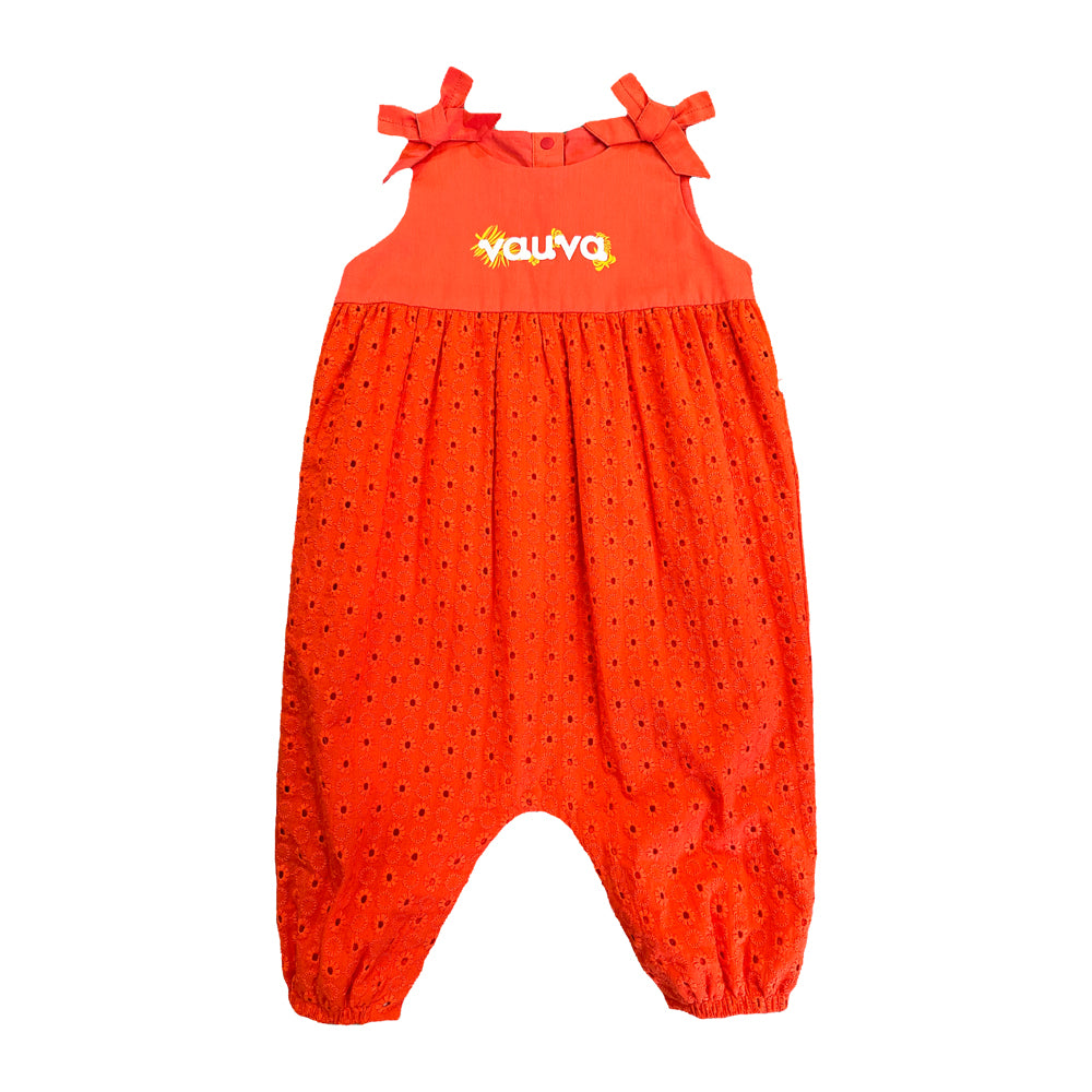 VAUVA Vauva SS23 Safari - Baby Girls Cotton Sleeveless Romper Romper