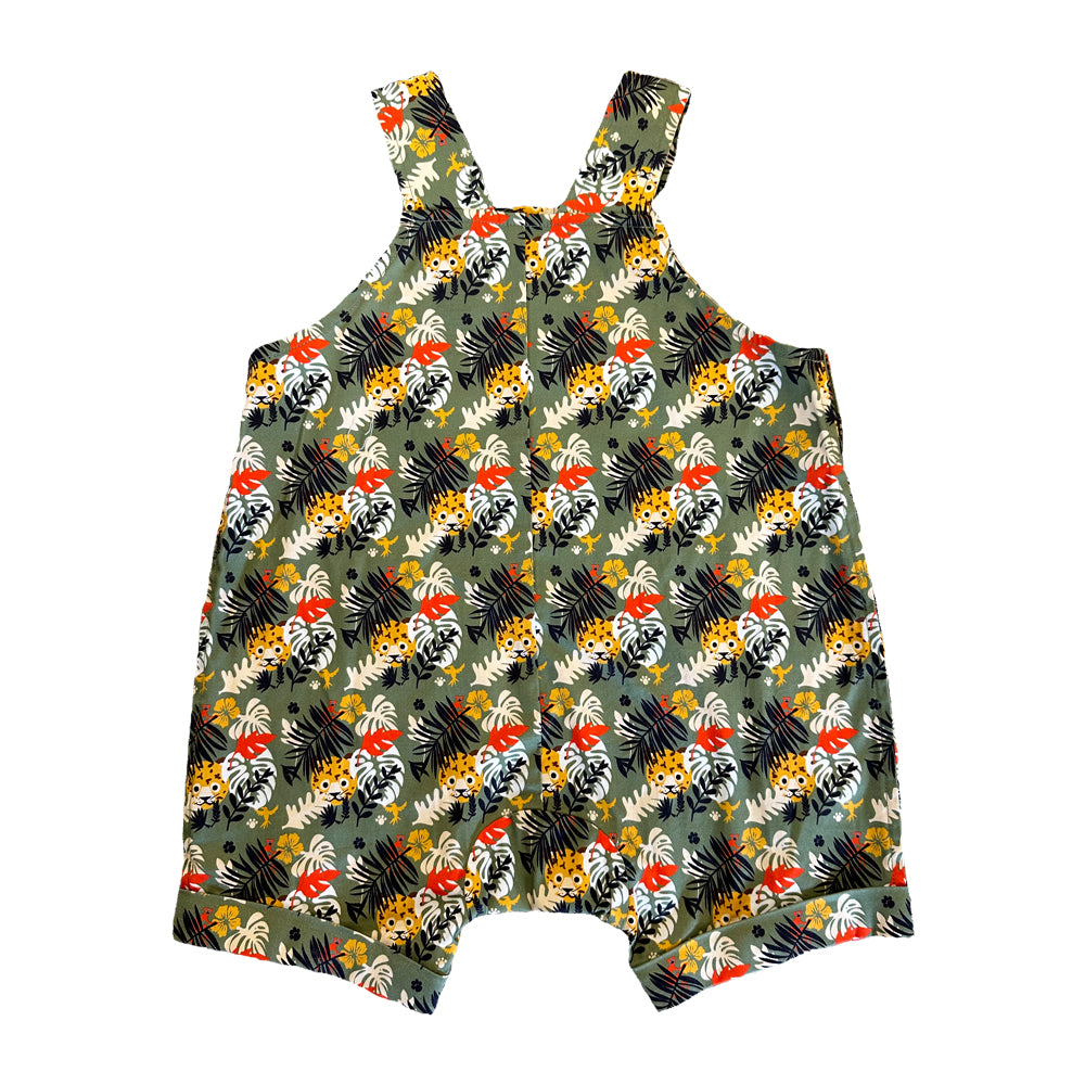 VAUVA Vauva SS23 Safari - Baby Boys Tiger All Over Print Cotton Sleeveless Romper Romper