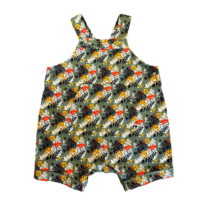 VAUVA Vauva SS23 Safari - Baby Boys Tiger All Over Print Cotton Sleeveless Romper Romper