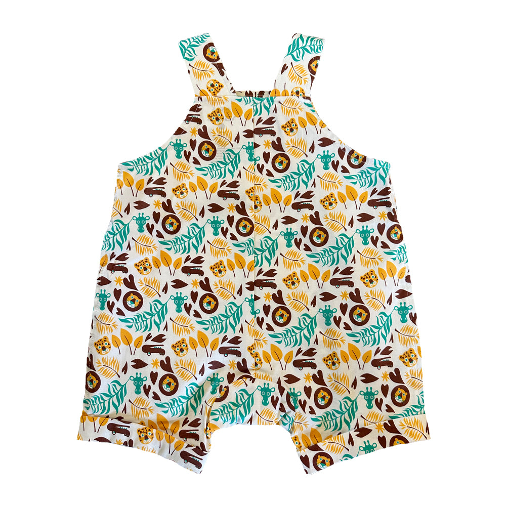 VAUVA Vauva SS23 Safari - Baby Boys All Over Print Cotton Sleeveless Romper Romper