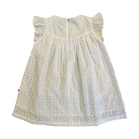 Vauva SS23 Safari - Baby Girls Eyelet Sleeves Cotton Dress