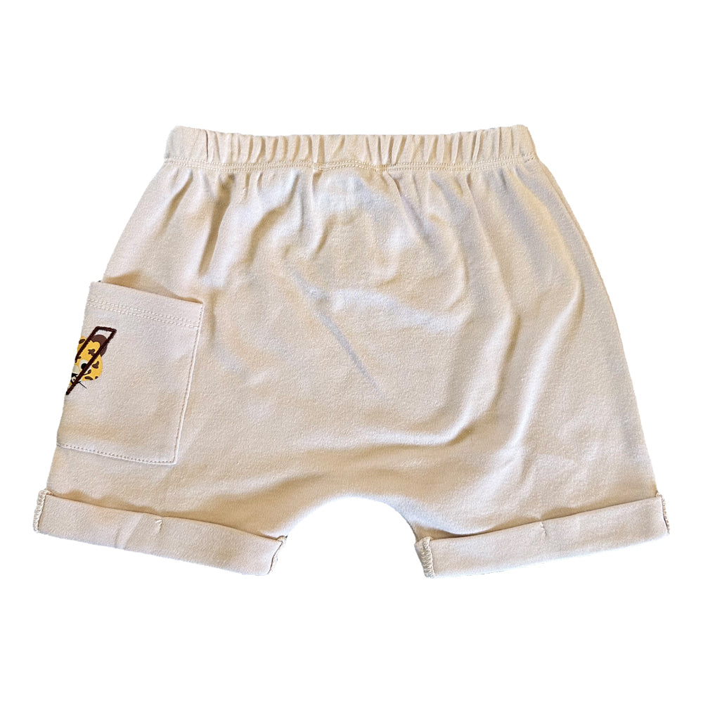 Vauva SS23 Safari - Baby Boys Leopard Logo Puff Pocket Shorts