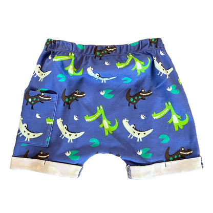 VAUVA Vauva SS23 Safari - Baby Boys Crocodile Print Puff Shorts Shorts