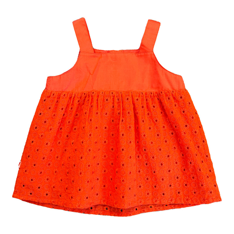 Vauva SS23 Safari - Baby Girls Eyelet Cotton Bodysuit (Red)