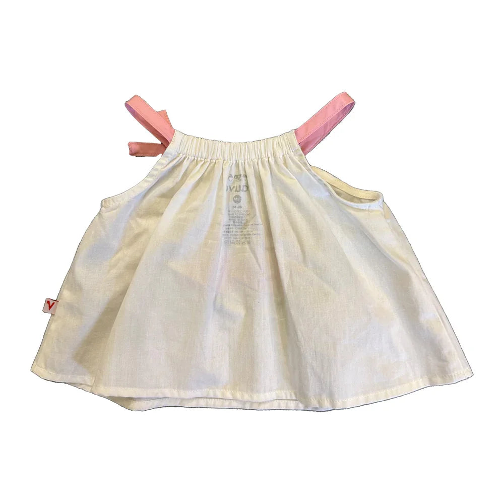 VAUVA Vauva SS23 Safari -Baby Girls Flamingo Print Cotton babysuit Kit & Set