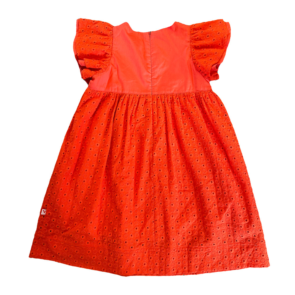 Vauva SS23 Safari - Girls Cotton Dress-model image back