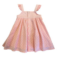 Vauva SS23 Safari - Girls Eyelet Ruffle Cotton Dress-product image front