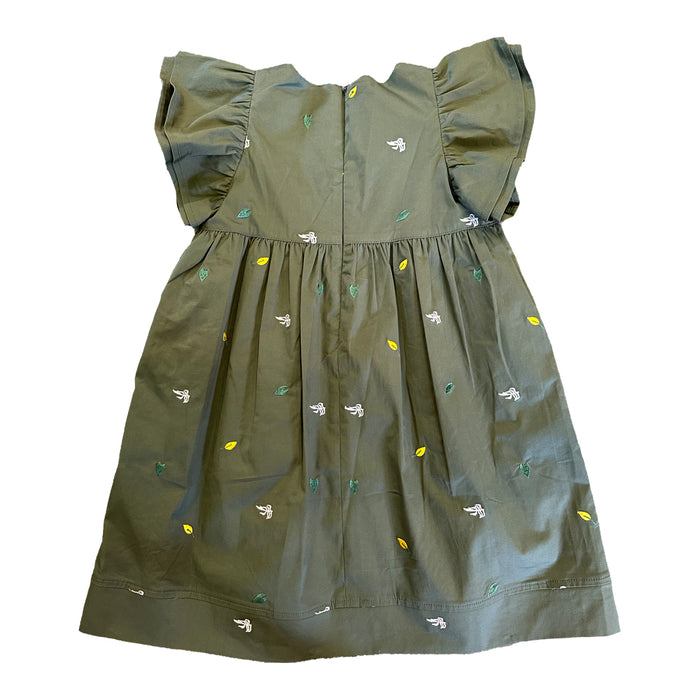 Vauva SS23 Safari - 女童刺繡棉質連衣裙
