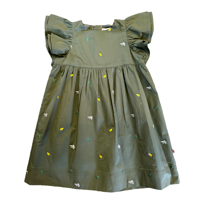Vauva SS23 Safari - 女童刺繡棉質連衣裙