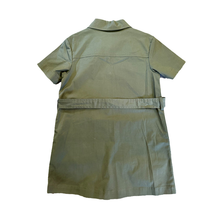 VAUVA Vauva SS23 Safari - Girls Cotton Dress (Olive Green) Dresses