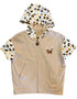 VAUVA Vauva SS23 Safari - Boys Leopard Print Cotton Short Sleeve Jacket (Khaki) Coat & Jacket