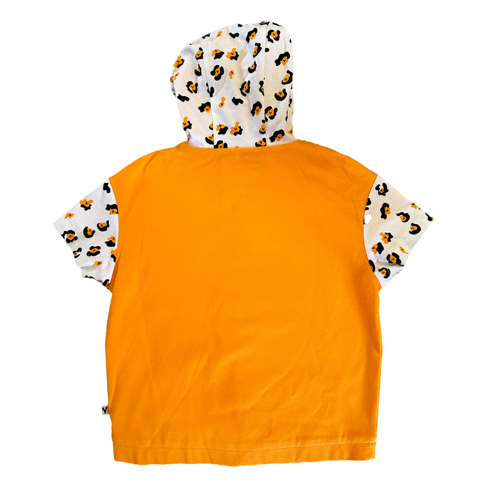 VAUVA Vauva SS23 Safari - Boys Leopard Print Cotton Short Sleeve Jacket (Orange) Coat &amp; Jacket