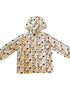 VAUVA Vauva SS23 Safari - Boys All Over Animal Print Nylon Long Sleeve Windbreaker (White) Windbreaker