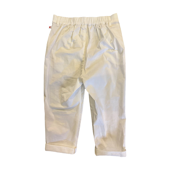 Vauva SS23 Safari - 女童豹紋刺繡長褲（白色）