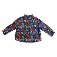 Vauva SS23 Safari - Boys All Over Animal Print Cotton Long Sleeve Shirt product image back