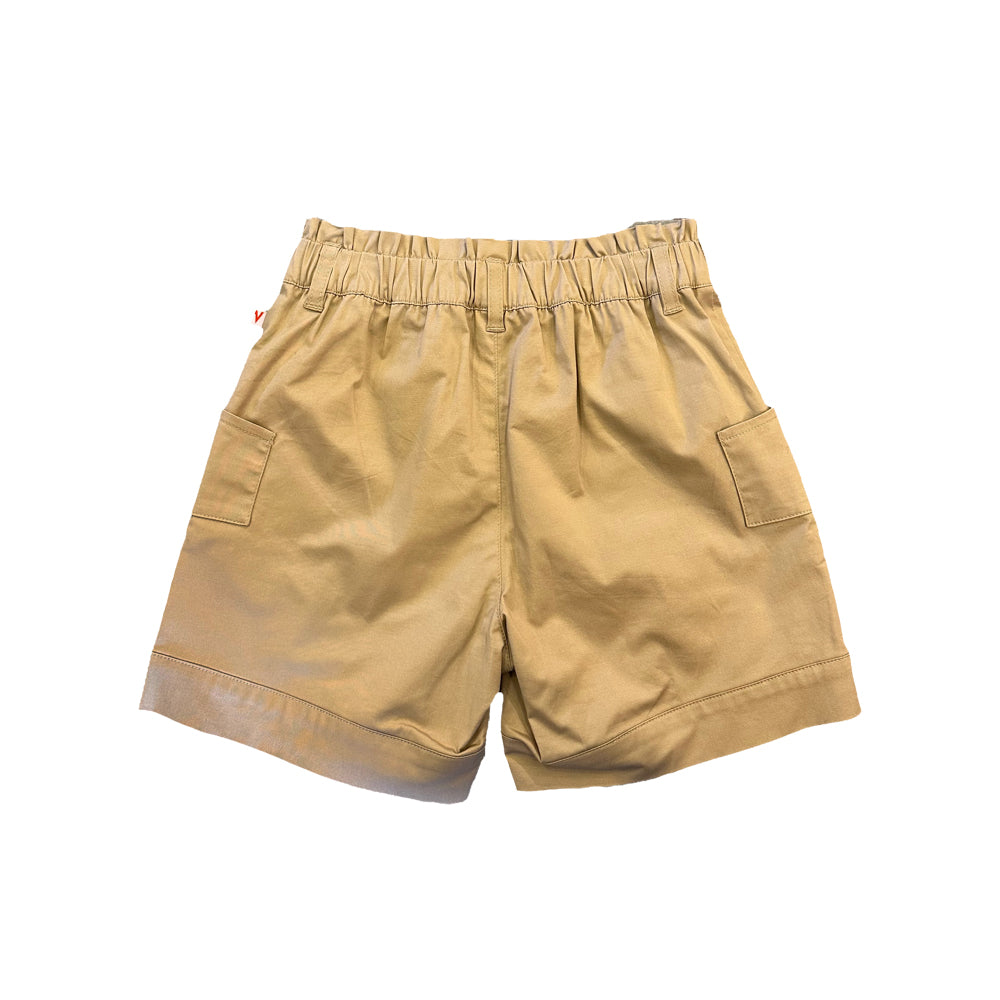 VAUVA Vauva SS23 Safari - Girls Vauva Logo Cotton Shorts (Khaki) Shorts