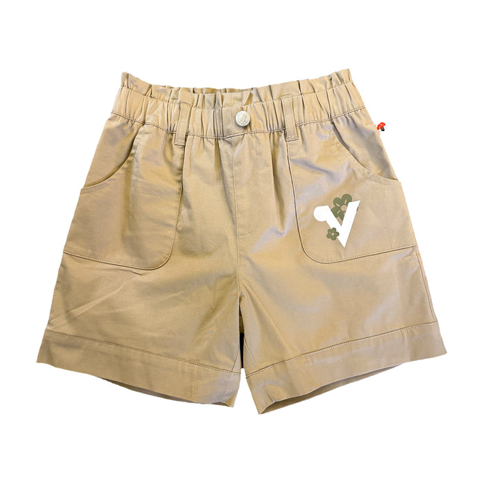Vauva SS23 Safari - 女童 Vauva 棉質短褲（卡其色）