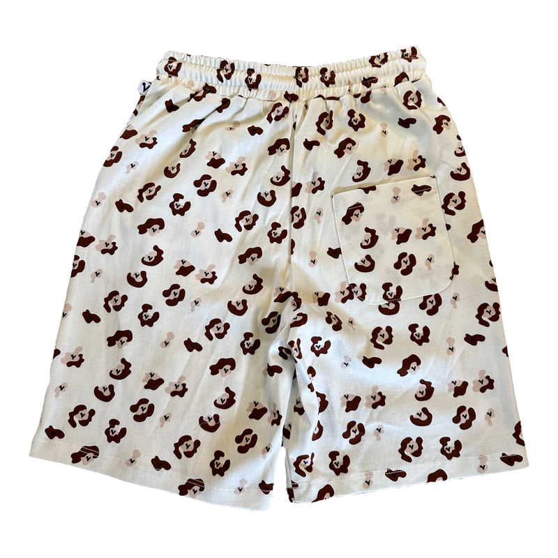 Vauva SS23 Safari - Boys Leopard Print Cotton Shorts (Brown)