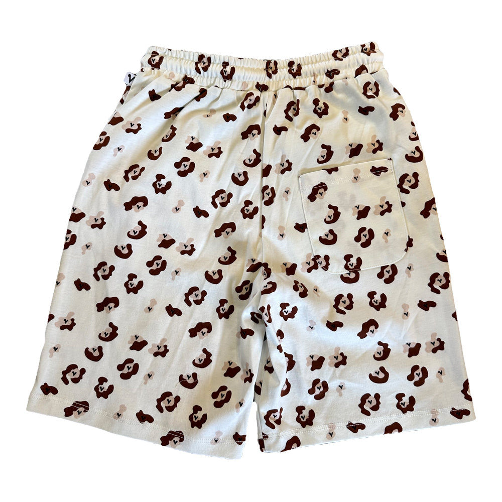VAUVA Vauva SS23 Safari - Boys Leopard Print Cotton Shorts (Brown) Shorts