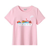 Vauva - Kid Short-sleeve Tee Top Cargo Print Pink