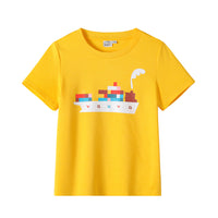Vauva - Kid Short-sleeve Tee Top Cargo Print Yellow