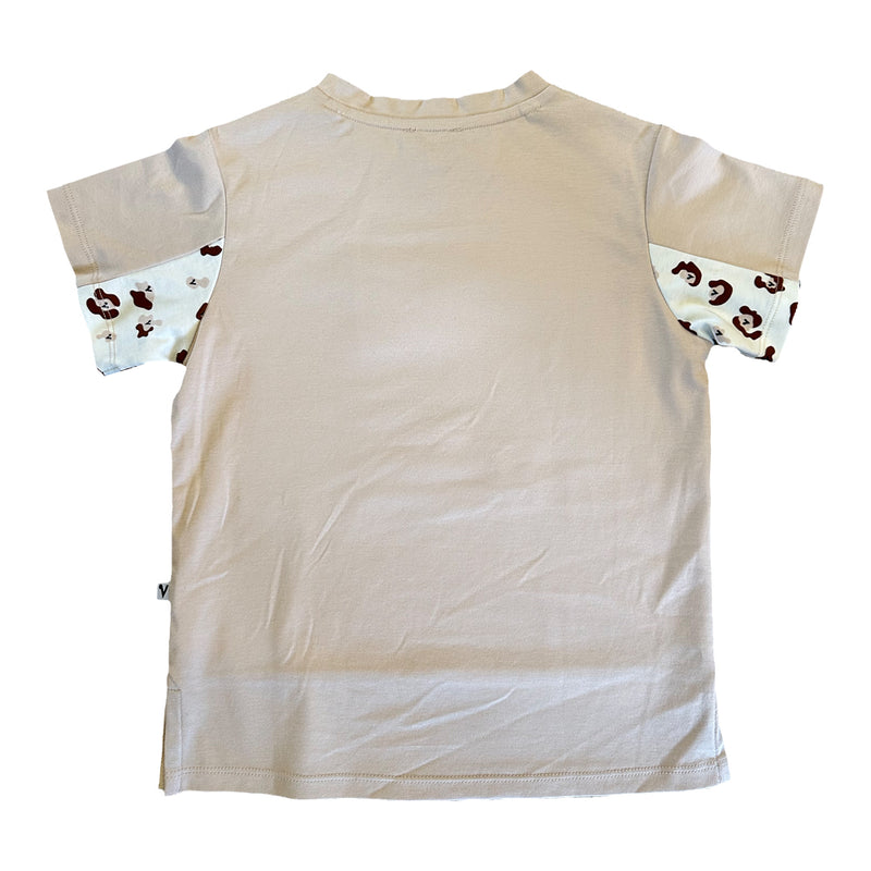 Vauva SS23 Safari - Boys Leopard Color Matching Cotton Short Sleeves T-shirt - My Little Korner