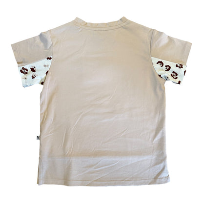 VAUVA Vauva SS23 Safari - Boys Leopard Color Matching Cotton Short Sleeves T-shirt Tops