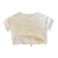 Vauva SS23 Safari - Girls Vauva Logo Print Cotton Short Sleeves Top (White)-product image back