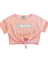 VAUVA Vauva SS23 Safari - Girls Short-Sleeves Top (Pink) Tops