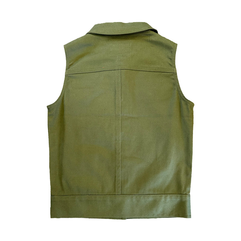 Vauva SS23 Safari - Girls Tiger Embroidery Cotton Vest