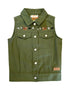 VAUVA Vauva SS23 Safari - Girls Tiger Embroidery Cotton Vest Vest