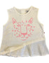 VAUVA Vauva SS23 Safari - Girls Tiger Print Cotton Vest Vest