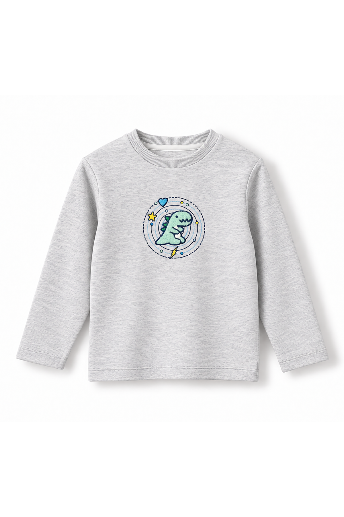 Kids Cosmic Dino Patch Long Sleeve Top
