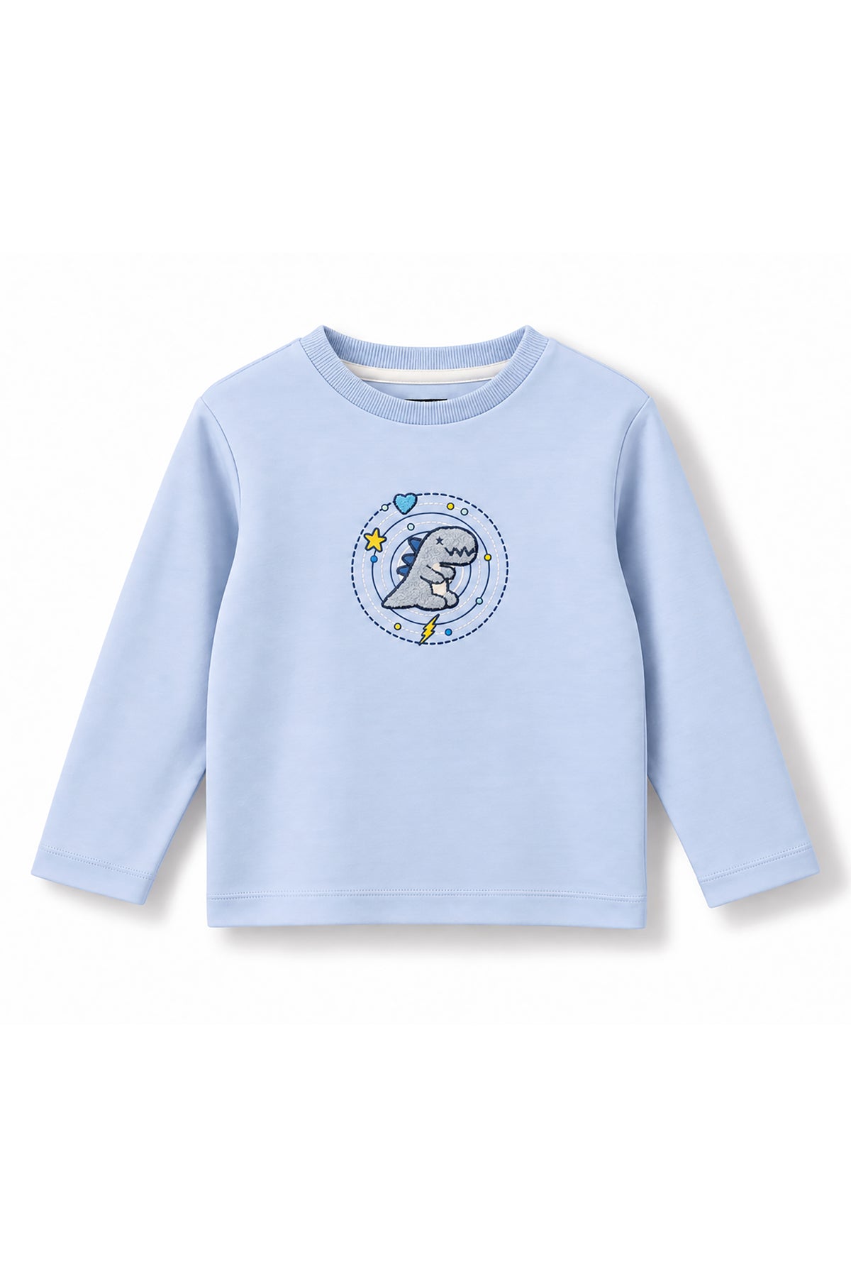 Kids Cosmic Dino Patch Long Sleeve Top
