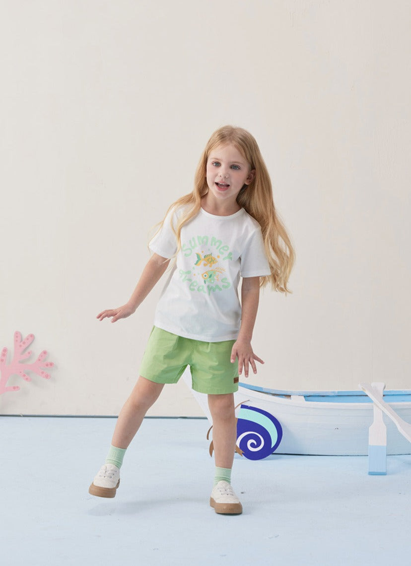 SS24 - Toddler Summer Dreams Fish Print T-Shirt Top