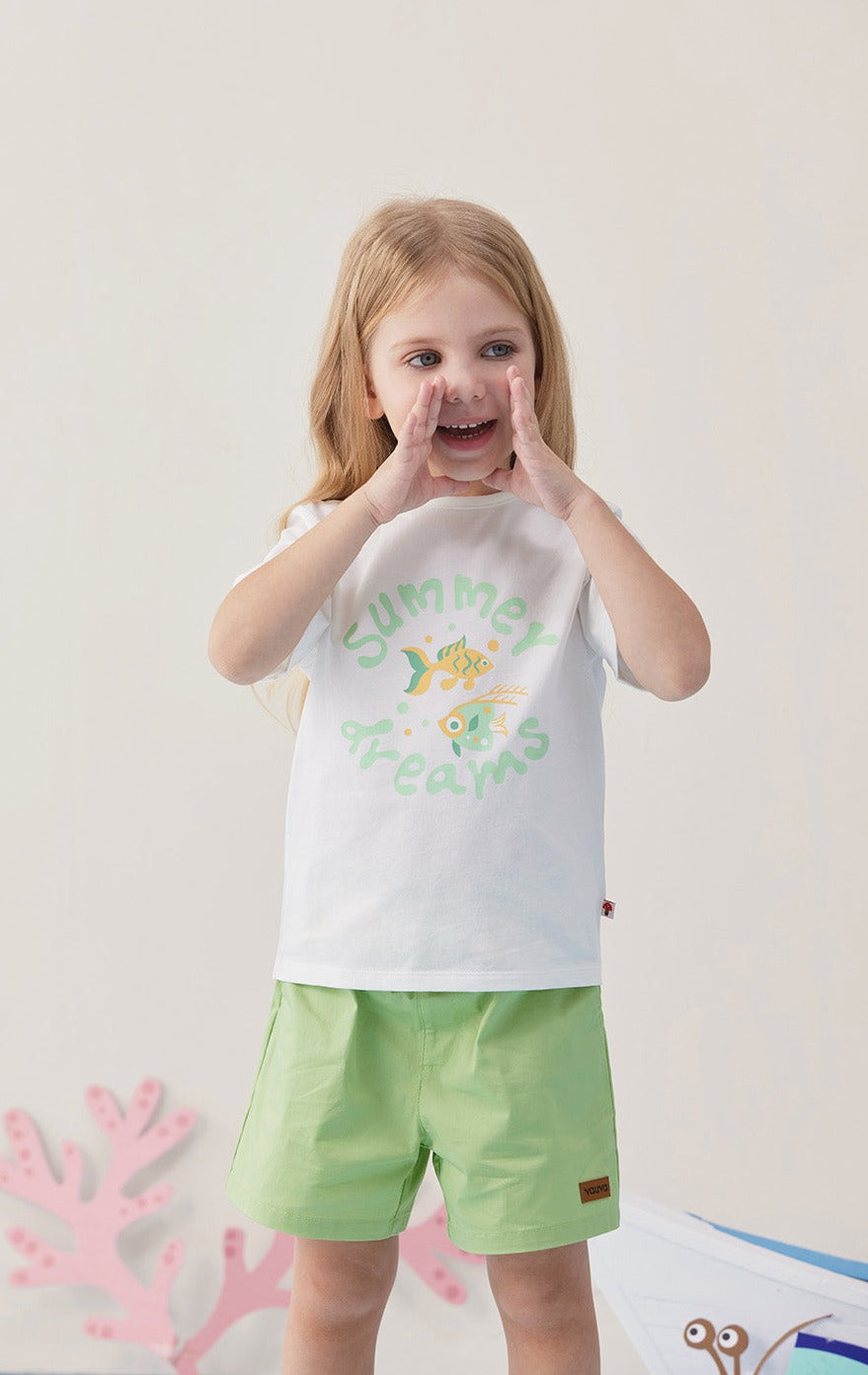 Toddler Summer Dreams Fish Print T-Shirt Top