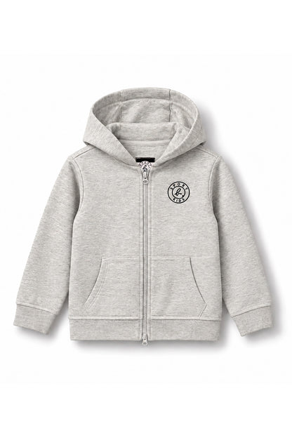Kids Logo Patch Zip-Up Hoodie