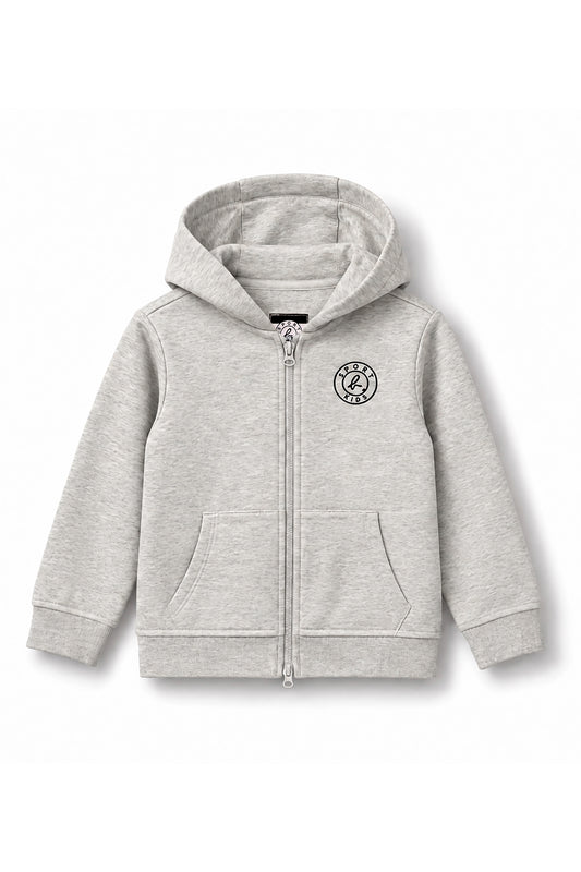 Kids Logo Patch Zip-Up Hoodie