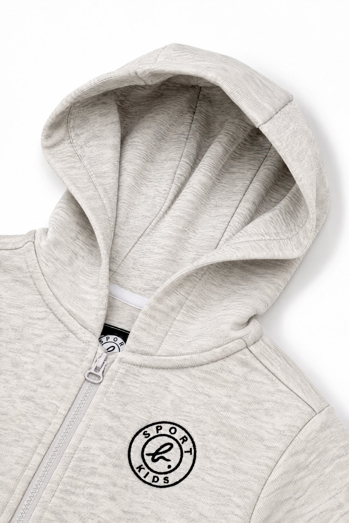 Kids Logo Patch Zip-Up Hoodie