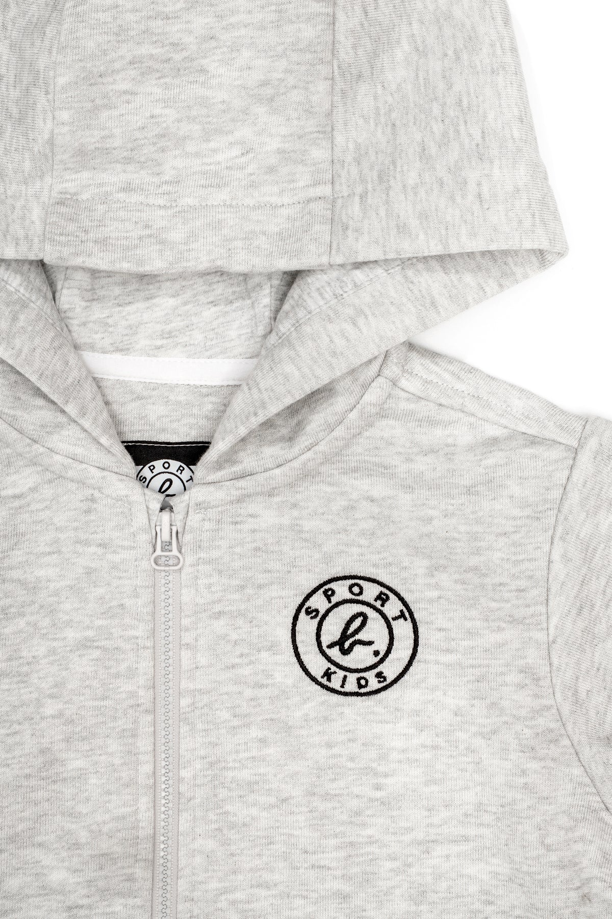 Kids Logo Patch Zip-Up Hoodie