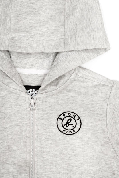 Kids Logo Patch Zip-Up Hoodie