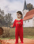 VAUVA Vauva FW23 - Baby Girls New Year Festival Bow Romper Romper