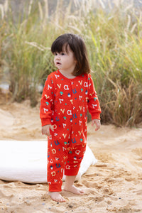 Vauva BBNS - Baby Organic Cotton Printed Long Sleeve Romper (2-Pack) model image front -02