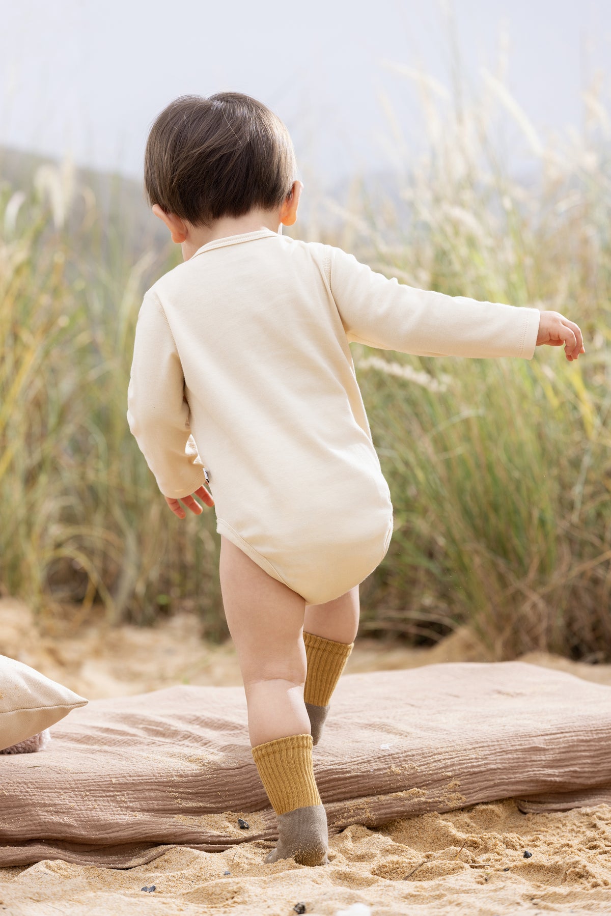 Vauva BBNS - Baby Anti-bacterial Organic Cotton Hazelnut Pattern Bodysuits (2-pack)
