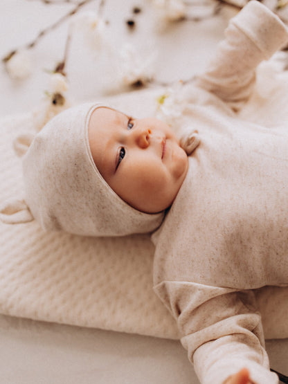 Tencel Hat With Teddy Ears