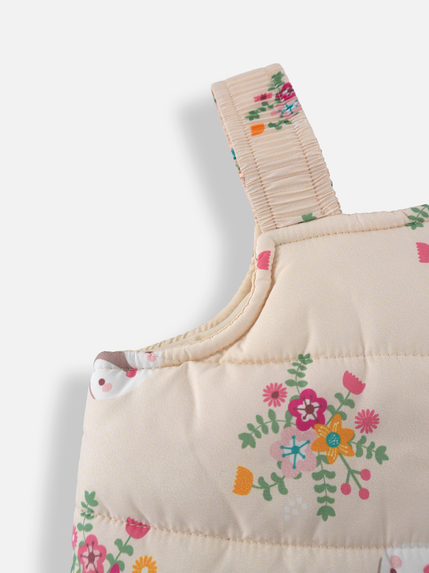 Baby Girls Woodland Quilted Dungarees