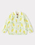 Kid All-Over Lemon Tea Print Zipped Bomber Jacket