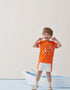 VAUVA Vauva SS24 - Toddler Sailor Hook& Light House Print T-Shirt - Orange Tops