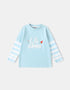 Boys Long Sleeve 2-Layer Slogan Print Tee